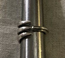 Silver plate FORK Spoon Ring - Size 10