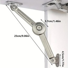 1-6 Pcs Soft Close Lid Support Hinges with Screws & Hex Key Cabinet Toy Box