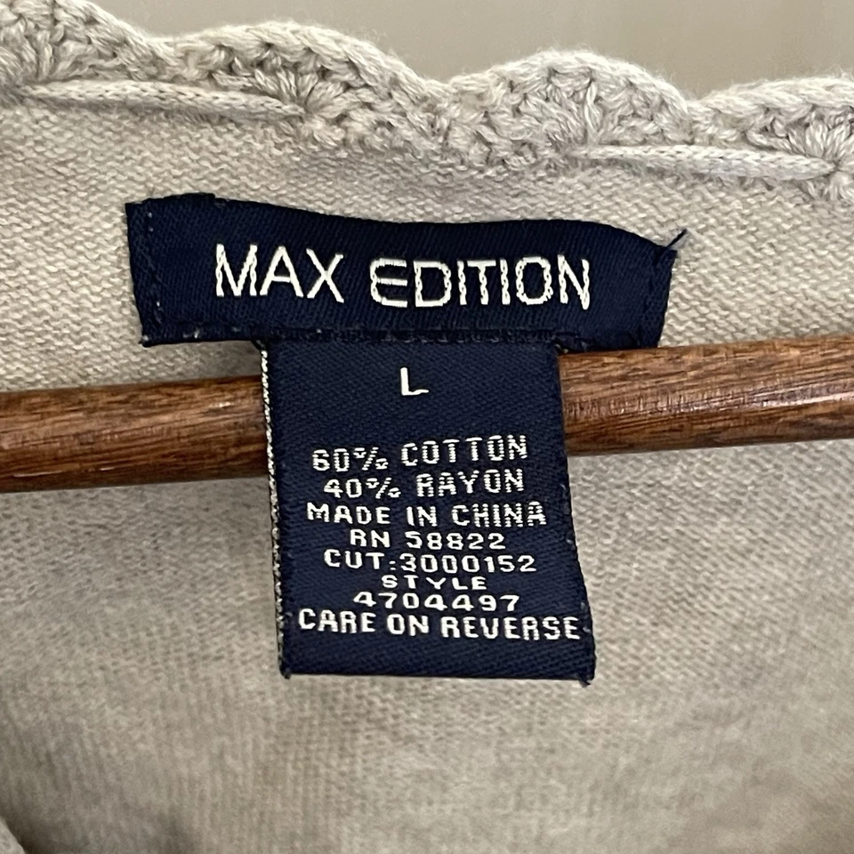 Top túnica babydoll edición Max para mujer Y2K L ganchillo cuello en Y boho Elena Gilbert Foto 4 de 4