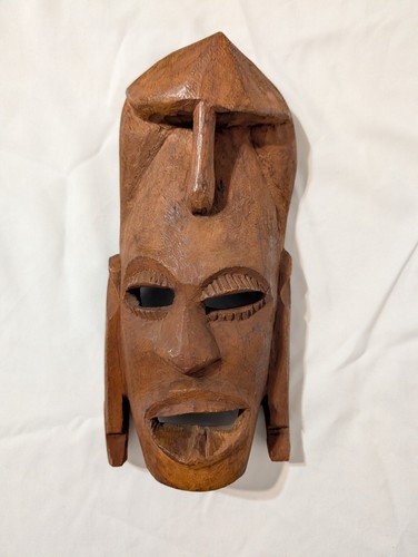 Hand Carved Wooden Tribal Masks Colorful Wooden Wall Hanging Decor - Picture 1 of 2