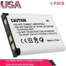 Replacement EN-EL10 Battery for Nikon Coolpix S60 S80 S200 S210 S220 S230 S500