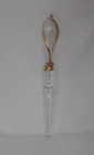 Bohemian Czech Purple & Gold Hand Blown Art Glass Scent/Perfume Bottle w/Stopper — photo 9