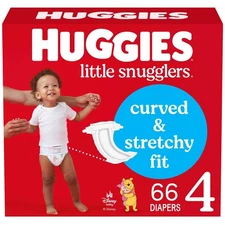 Huggies Little Snugglers Disposable Diapers Size 4 Count 66ct