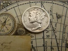 1923-P MERCURY DIME 90% SILVER