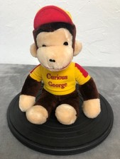 Curious George Knickerbocker Plush 14inch Stuffed Animal- 1980ish -NICE Bx4