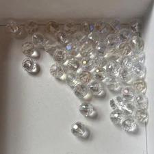 50 Czech Fire Polished Round Faceted Beads 8mm C717