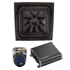 Kicker L7S12 Solo-Baric Subwoofer Sealed Box with CXA800.1 Amp & Install Kit