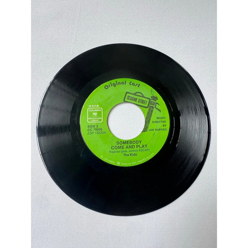 Винтажная оригинальная литая книга и виниловая пластинка Sesame Street Carry About 70-е Columbia - Изображение 2 из 4