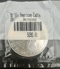 2003 American Silver Eagle 1 Oz Silver Dollar BU Coin Uncirculated Toning Spot