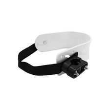 MARINE CITY Life Ring Holder White Aluminum Rail Mount Fits 7/8" to 1" for Boat