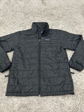 Patagonia Nano Puffer Jacket Kids Size Large 12 Black