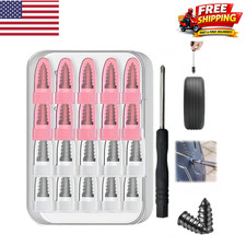 20 Pcs Tire Repair Rubber Nail Screw Tire Plugs Quick Puncture for Car
