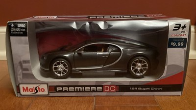 Maisto Premiere DC Bugatti Chiron Diecast 1:24 Scale NIB 