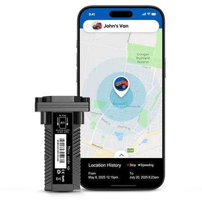 GPS Tracker for Vehicles with Real-Time Location, Route History, Speed Monito...