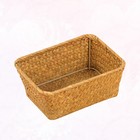 Rattan Storage Box for Tea Cake Desktop Basket Natural Lightweight Design