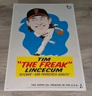 Tim The Freak Lincecum Giants 2014 Topps Cardboard Wall Art Poster 15/99