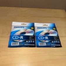 Lot Of 2 -3 pack Philips CD-R 700MB 80min 52x Speed DISCS 80 minutes cd