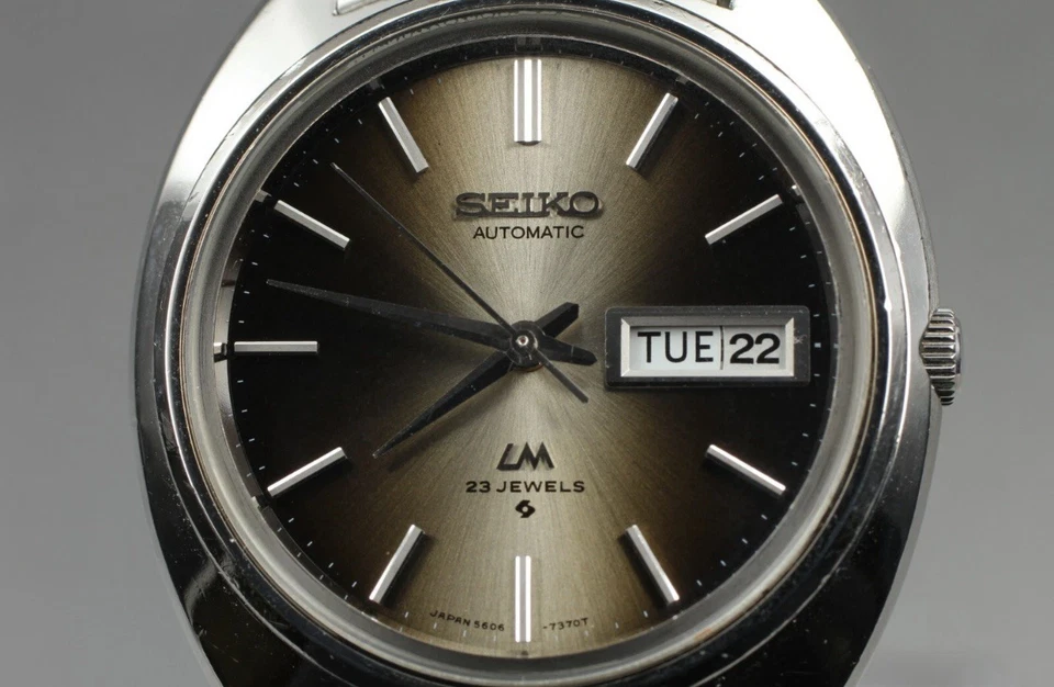 [N COMO NUEVO] Reloj Hombre Vintage SEIKO LORD MATIC 5606 7151 Automa 23J Marrón JAPÓN Foto 2 de 4