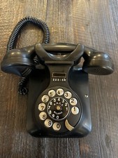 Telefono vintage da parete nero F.A.C.E. Milano