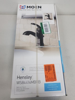 Moen WS84414MBRB Hensley Mediterranean Bronze One-Handle Bathroom Faucet  