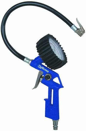 Manometro pressione gomme pistola per gonfiaggio pneumatici compressore ad aria