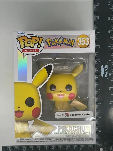 Funko Pop Vinyl Figure Pikachu #353 Pokemon Center Exclusive Pearlescent C01