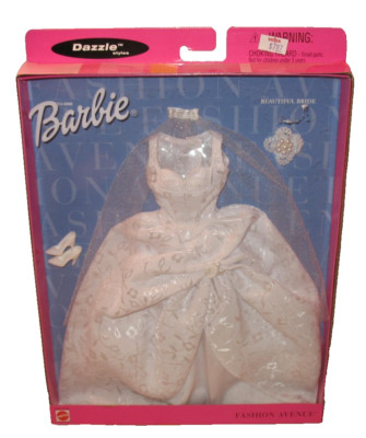 New Barbie Fashion Avenue Dazzle styles Beautiful Bride Wedding Vtg 2000 #25755