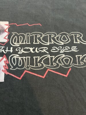 T-Shirt Vintage ICP Twizted Miroir - Motif Clown Fou Psychopathique - Taille 2XL Noir Homme