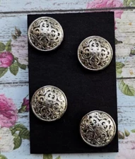 4 piece Silver Lace Magnet Pins . Huntseat, Western, Halter  Clothing magnets.
