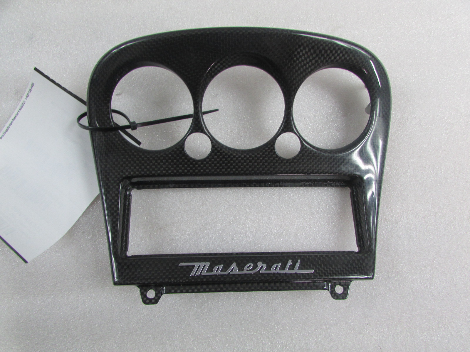 Maserati Gransport, Climate Control Dash Bezel, Carbon Fiber Used, P/N 68325400
