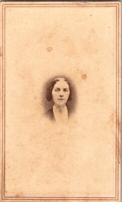 Beautiful Woman, Geneva, NY, Civil War Era, c1860, CDV Photo, #P3731