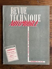 Revue Technique Automobile RTA Septembre 1956 - DAUPHINE RENAULT - Moteurs V8