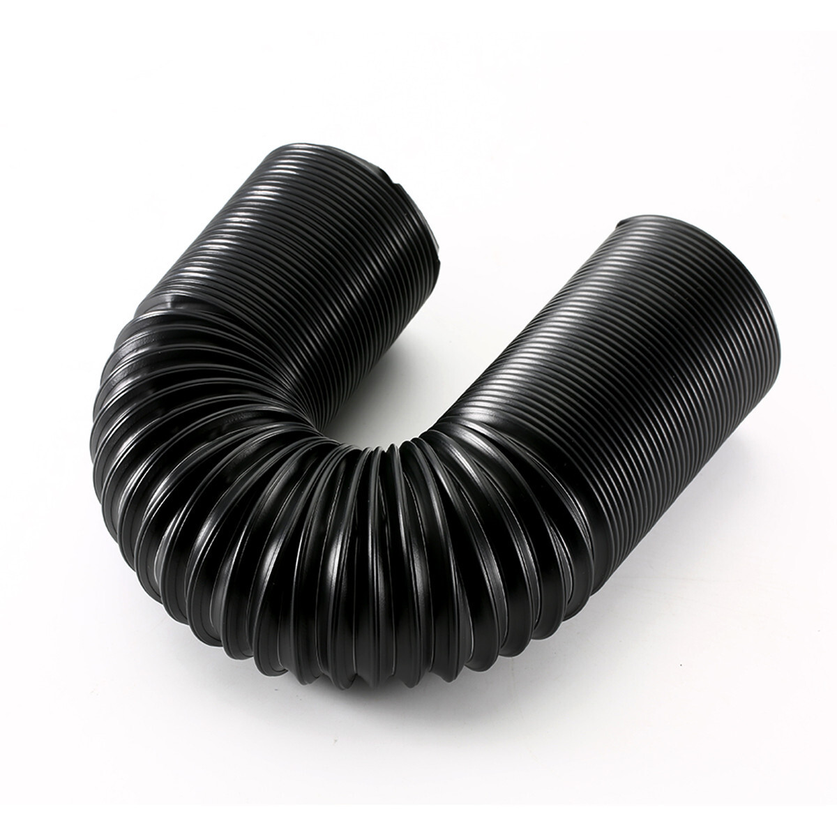 63mm Black Cold Air Intake Hose Flexible Extensible Car Air Filter Pipe