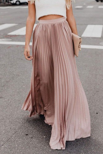Pleated maxi skirt - Picture 2 of 20