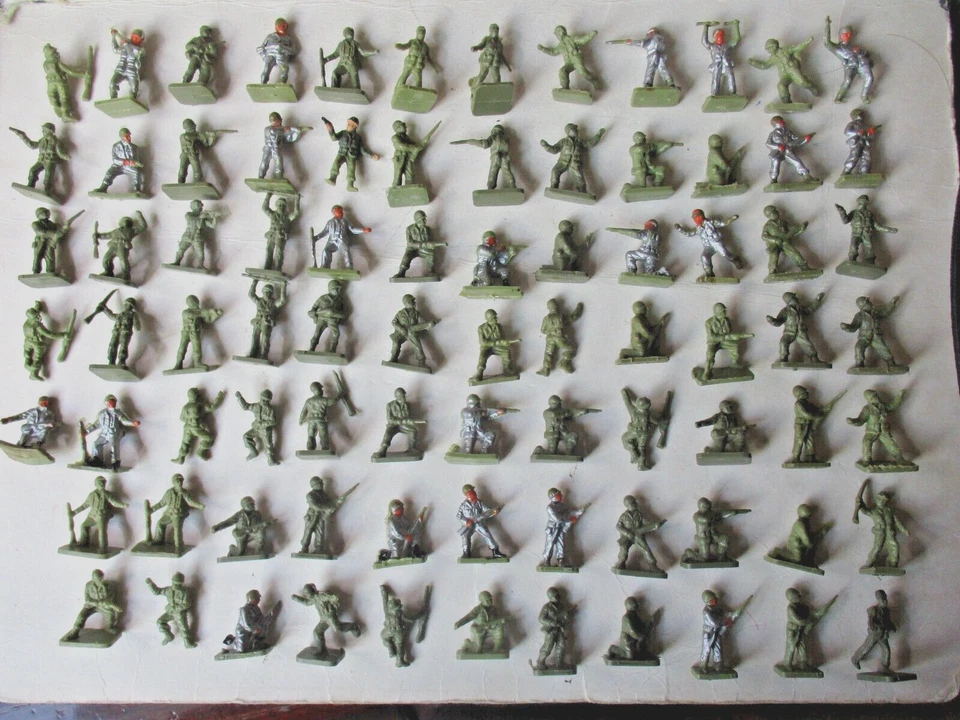 1/72 LOT DE 82 FIGURINES AIRFIX 01751 BIS INFANTERIE AMERICAINE WWII HO OO - Photo 1/1