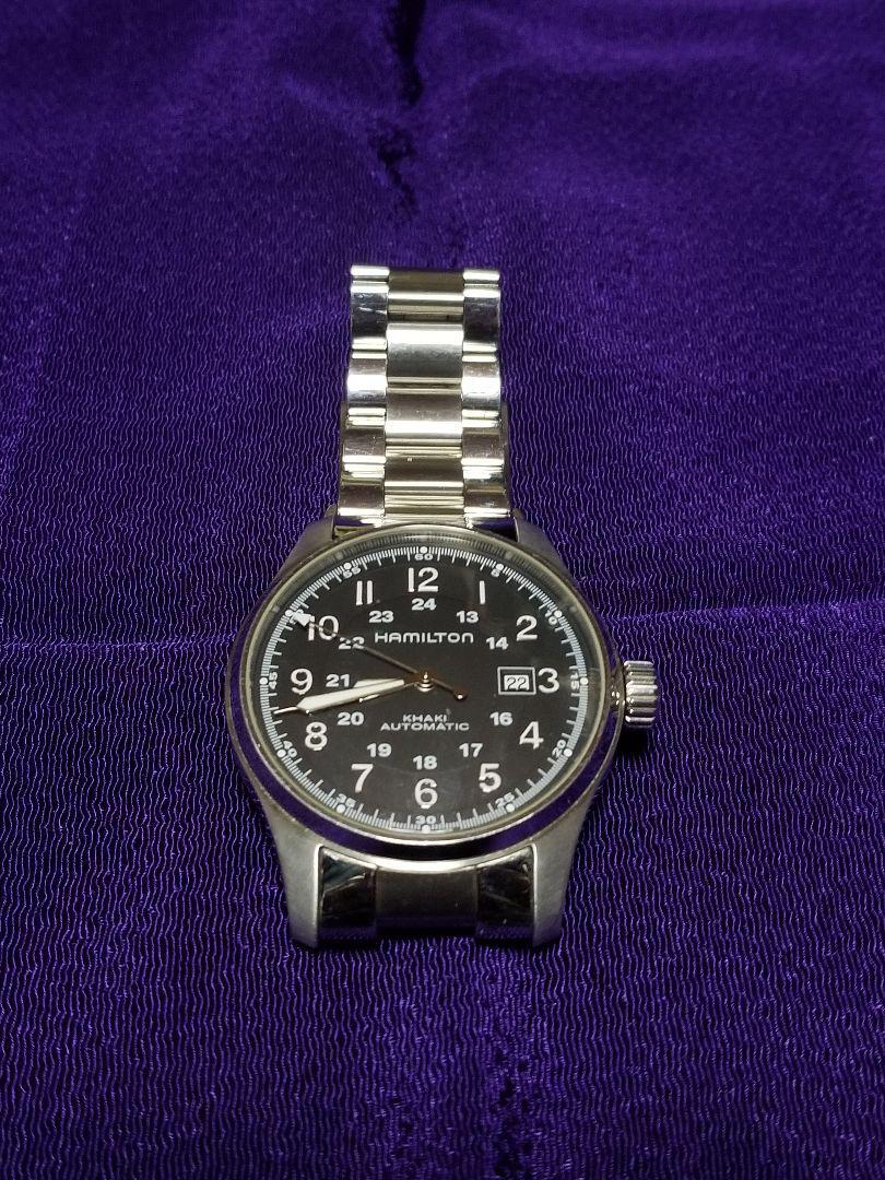 ★名品！ HAMILTON・KHAKI AUTOMATIC H706250 Hamilton Khaki Automatic Officer H706250 44mm Military Style