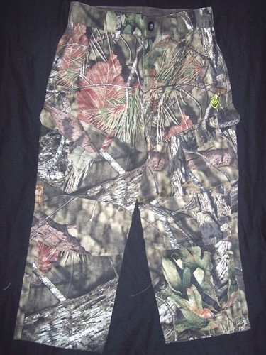 Boys Youth Small Camo Pants Mossy Oak Camo Pants Cargo Pants Hunting Pants - Picture 4 of 11