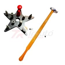 Paintless Dent Repair Tools Changeable Tips Hammer Set and 13 Pcs Tips Set