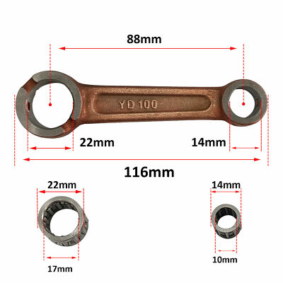 JZsports YD100 Connecting Rod W/Needle Bearing Set for Stroke Motorized  Bike