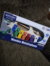 Bontempi Wooden Xylophone Metallophone Real Musical Instrument