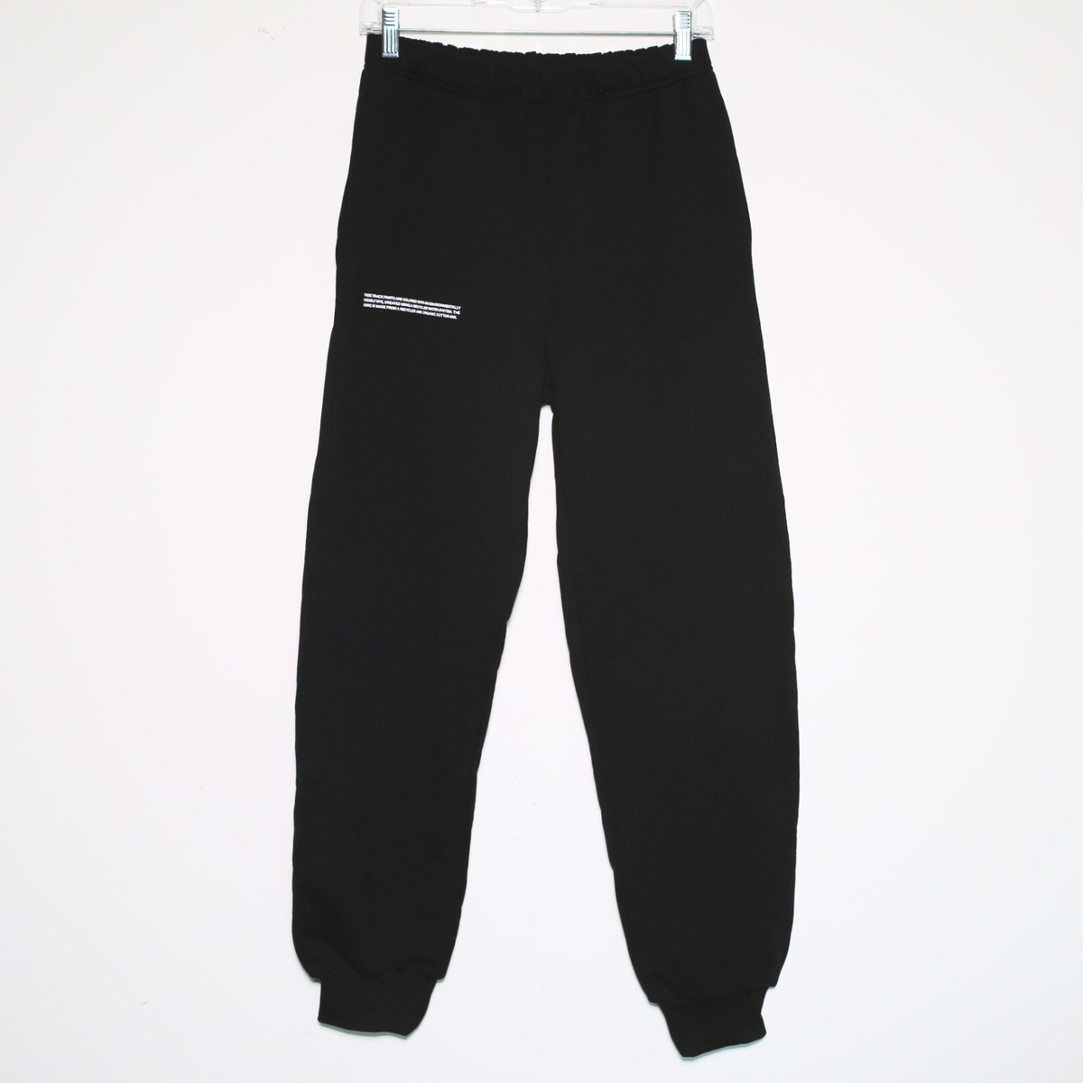 PANGAIA Black Cotton Casual Jogger Pants Oversized Sweatpants Unisex  Size XS