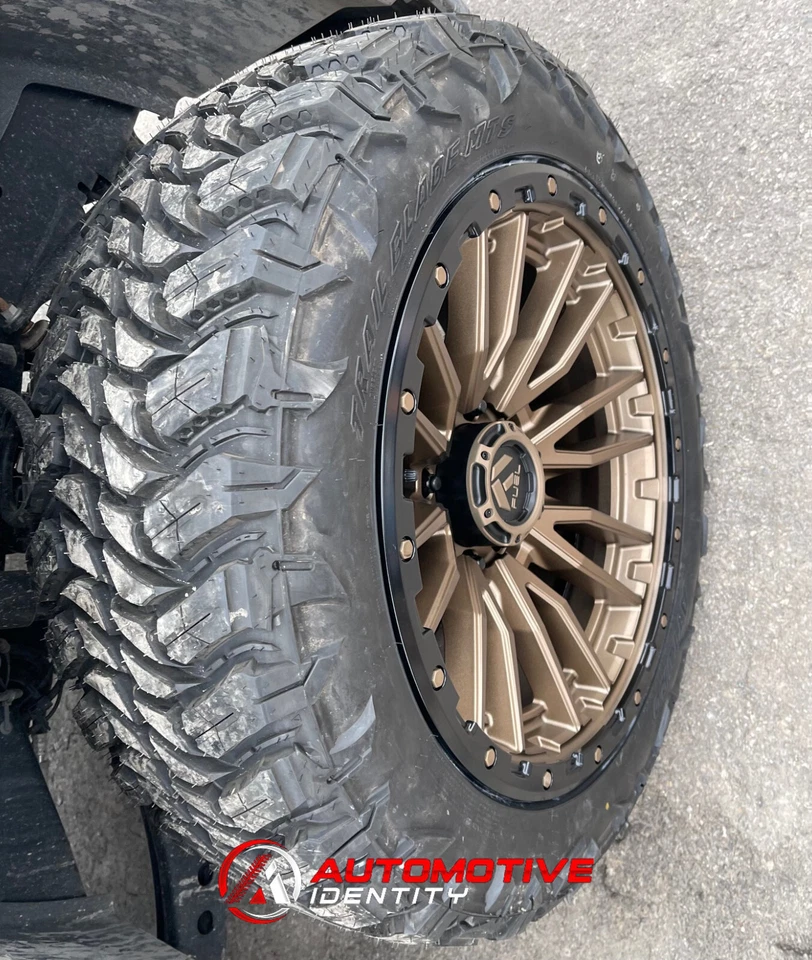 22x10 Fuel D681 Rebel Bronze Wheels 28555R22 MT Tires 6x135 Ford F150 Expedition - Image 2 of 3