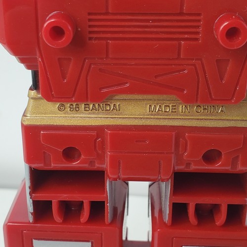 VTG 1996 Power Rangers ZEO Red Battlezord Micro Playset Complete Without Figures - Picture 13 of 14