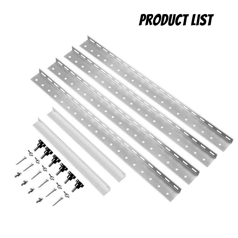 Adjustable Solar Panel Tilt Mount Brackets Flat Surface Adjustable Frame Roof RV