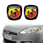 Adesivo Abarth 3D Ricambio Logo per Fiat Bravo, Anteriore + Posteriore