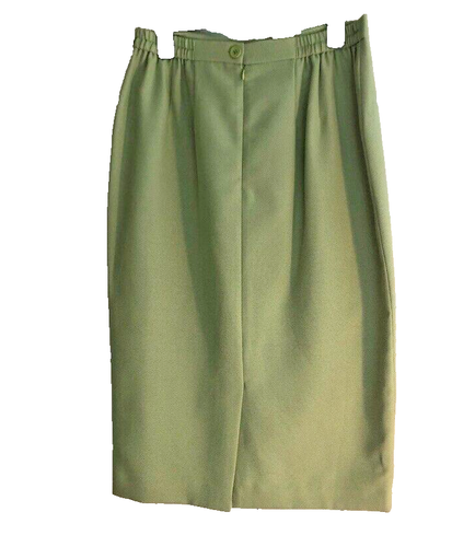 enFrench of Paris Lime Green Jacket & Pencil Skirt Suit, Size 12 - Picture 4 of 6