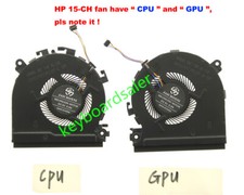 For HP Spectre x360 15-CH 15-CH008CA 15-CH011DX 15-CH075NR CPU  GPU Cooling Fan