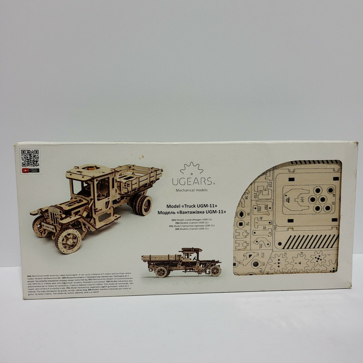 UGM-11 Truck Ugears Brain Teasers, 3D DIY Wooden Puzzle, Construction ...