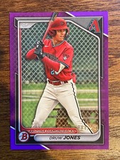 2024 Bowman Prospects Purple Border #BP-60 Druw Jones #084/250 (RC) Diamondbacks