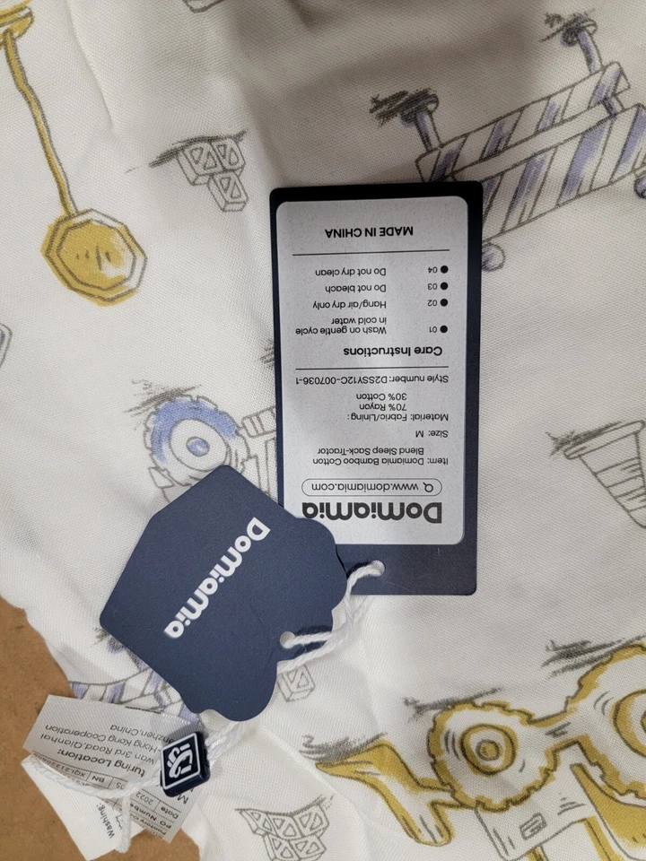 Saco de dormir para bebé Domiamia 6-12 meses tractor construcción vehículos tamaño mediano Foto 3 de 3